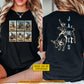 Personalized Cowboy Bull Riding Two-sided T-shirt, Cowboy Stamps Tees Gift For Cowboys, Bull Riding Lover