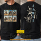 Personalized Cowboy Bull Riding Two-sided T-shirt, Cowboy Stamps Tees Gift For Cowboys, Bull Riding Lover