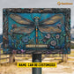 Personalized Garden 3D Metal Sign, Intricate Dragonfly Unfolding Its Wings Metal Sign, Decor Gift For Garden Lovers