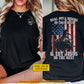 Personalized Bull Riding USA God Two-sided T-shirt, Let Jesus Do The Rest Tees Gift For Christians, Bull Riding Lover