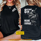 Personalized Cowboy Bull Riding Two-sided T-shirt, 8 Seconds Of Insane Courage Tees Gift For Cowboys, Bull Riding Lover