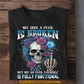 Funny Halloween Skeleton T-shirt, My Give A F*ck Is Broken Tees Spooky Season Gift For Skeleton Lovers