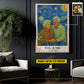 Lovely Personalized Couple Canvas Painting, We Got This Van Gogh Style Wall Art Decor, Poster Gift For Couple