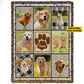 Personalized Photos Of Dog Pet Photo Fleece Blanket, Custom Dog Name Woven Blanket, Sherpa Blanket Gift For Dog Lovers