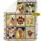 Personalized Photos Of Dog Pet Photo Fleece Blanket, Custom Dog Name Woven Blanket, Sherpa Blanket Gift For Dog Lovers