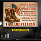 Personalized Veterans Day Canvas Painting, I Am The Veteran Wall Art Decor, Poster Gift For Former Soldiers