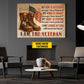 Personalized Veterans Day Canvas Painting, I Am The Veteran Wall Art Decor, Poster Gift For Former Soldiers