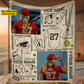 Personalized Softball Girl Fleece Blanket, Beyond the Dugout Sport Woven Blanket, Sherpa Blanket Gift For Softball Lovers