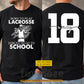 Personalized Lacrosse Girl First Day Of School Two-sided T-shirt, Born To Play Lacrosse Back To School Sport Tees, Student Gift For Lacrosse Lover