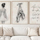 Set Of 3 Ballet Canvas Painting, Give A Girl The Right Shoes Wall Art Decor, Poster Gift For Ballerina, Ballet Lover