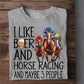 Funny Kentucky Derby Day Horse T-shirt, I Like Beer Horse People, Kentucky Gift For Horse Lovers, Horse Racing Tees