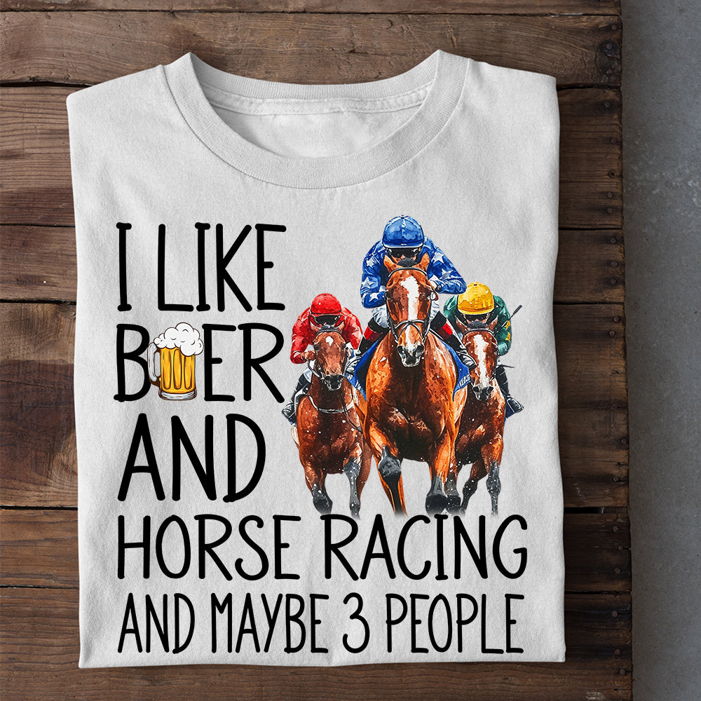 Funny Kentucky Derby Day Horse T-shirt, I Like Beer Horse People, Kentucky Gift For Horse Lovers, Horse Racing Tees