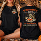 Halloween Cat Two-sided T-shirt, Spooky Biscuits Club Tees Spooky Season Gift For Cat Lover