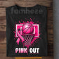 Basketball T-shirt, Pink Out Sport Tees Gift For Basketball Lovers Who Support Breast Cancer Awareness
