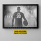 Motivational Personalized Football Man Canvas Painting, Give Everything Sports Quotes Wall Art Decor, Poster Gift For Football Lovers