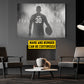 Motivational Personalized Football Man Canvas Painting, Give Everything Sports Quotes Wall Art Decor, Poster Gift For Football Lovers