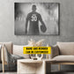 Motivational Personalized Football Man Canvas Painting, Give Everything Sports Quotes Wall Art Decor, Poster Gift For Football Lovers