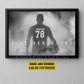 Motivational Personalized Soccer Man Canvas Painting, Give Everything Sports Quotes Wall Art Decor, Poster Gift For Soccer Lovers