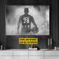 Motivational Personalized Soccer Man Canvas Painting, Give Everything Sports Quotes Wall Art Decor, Poster Gift For Soccer Lovers