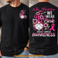 Pink Gnome Breast Cancer Awareness Two-sided T-shirt, In October We Wear Pink Ribbon Tees Gift For Gnome Lover