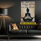 Personalized Meditation Canvas Painting, Great Attitude Great Day Wall Art Decor, Poster Gift For Meditation Lovers