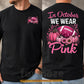 Pink USA Football Breast Cancer Awareness Two-sided T-shirt, In October We Wear Pink Ribbon Tees Gift For Football Lover