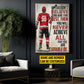 Motivational Personalized Hockey Man Canvas Painting, If You Don't Believe Wall Art Decor, Poster Gift For Hockey Lovers
