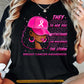 Afro Black Girl Breast Cancer Awareness T-shirt, I Am The Storm Pink Ribbon Tees Gift