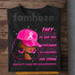 Afro Black Girl Breast Cancer Awareness T-shirt, I Am The Storm Pink Ribbon Tees Gift