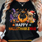 Halloween French Bulldog T-Shirt, Happy Hallo Thanks Mas French Bulldog Tees Spooky Season Gift For French Bulldog Lovers