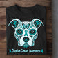 Pitbull Dog Ovarian Cancer Awareness T-shirt, Cancer Awareness Pitbull Dog Tees Gift For Dog Lovers