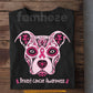 Pitbull Dog Breast Cancer Awareness T-shirt, Pink Ribbon Tees Gift For Dog Lovers
