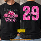 Personalized Football Breast Cancer Awareness Two-sided T-shirt, In October We Wear Pink Ribbon Tees Gift For Football Lover