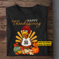 Personalized Thanksgiving Baseball T-shirt, Happy Thanksgiving Thankful Turkey Tees Gift For Baseball Lovers