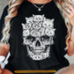 Cute Halloween Cat Skull T-Shirt, Kitten Skull Gothic Tees Spooky Season Gift For Cat Lover (Copy)