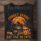 Halloween Cat T-shirt, Forget Candy Just Give Me Cats Tees Spooky Season Gift For Cat Lover