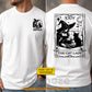 Personalized Halloween Cat Lady Witch Two-sided T-shirt, Witchy Tarot Card Tees Spooky Season Gift For Witch & Cat Lover