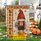 Personalized Thanksgiving Volleyball Gnomie Garden & House Flag, Welcome Thankful Outdoor Decor, Yard Decor Gift For Volleyball Lovers