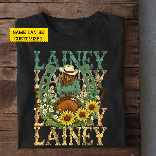 Personalized Cowgirl T-shirt, Saddle Up Tees Gift For Cowgirl