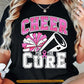 Cheerleading Breast Cancer Awareness T-shirt, Cheer For The Cure Pink Ribbon Tees Gift For Cheerleading Lover