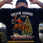 Funny Christmas Cowboy Rodeo Backside T-shirt, Rockin Around The Christmas Tree Tees Xmas Gift For Cowboys