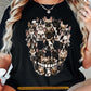 Halloween French Bulldog Dog Skull T-Shirt, Gothic French Bulldog Graphic Tees Spooky Season Gift For Dog Lover