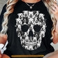 Funny Halloween Pitbull Dog Skull T-Shirt, Gothic Pitbull Graphic Tees Spooky Season Gift For Pitbull Dog Lover