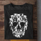 Funny Halloween Pitbull Dog Skull T-Shirt, Gothic Pitbull Graphic Tees Spooky Season Gift For Pitbull Dog Lover