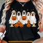 Halloween Dachshund Dog Ghost T-Shirt, Cute Wiener Ghost Trick Or Treat Tees Spooky Season Gift For Wiener Dog Lover