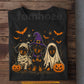Halloween Dachshund Dog T-Shirt, Cute Doxie Witch Mummy Devil Costume Tees Spooky Season Gift For Wiener Dog Lover