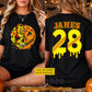 Personalized Halloween Softball Two-sided T-shirt, Fear The Swing Tees Spooky Season Gift For Softball Lover
