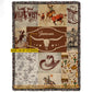 Personalized Cowboy Fleece Blanket, The Western Style Woven Blanket, Cool Sherpa Blanket Gift For Cowboys