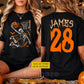 Personalized Halloween Basketball Skeleton Two-sided T-shirt, Dunk Till You Drop Tees Spooky Season Gift For Basketball Lover