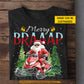 Funny Personalized Santa Riding Snowmobile Christmas T-Shirt, Merry Braaap Winter, Sports Tee Xmas Gift For Snowmobile Lovers
